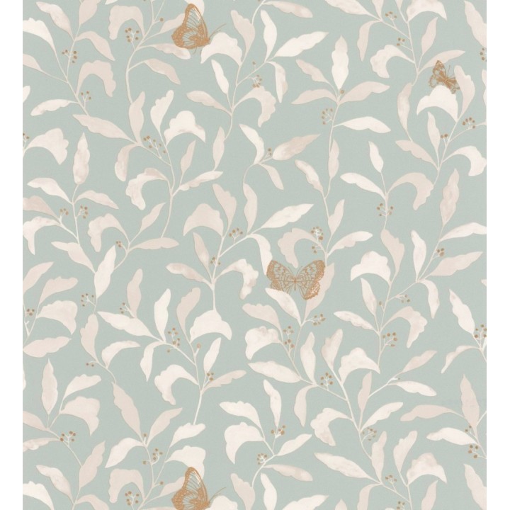 Papel pintado hojas y mariposas - Monet Country 126762