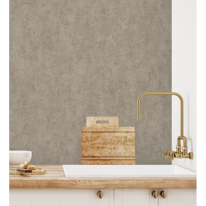 Papel pintado estuco gris arcilla relieve mineral - Rodes Weathered 685204
