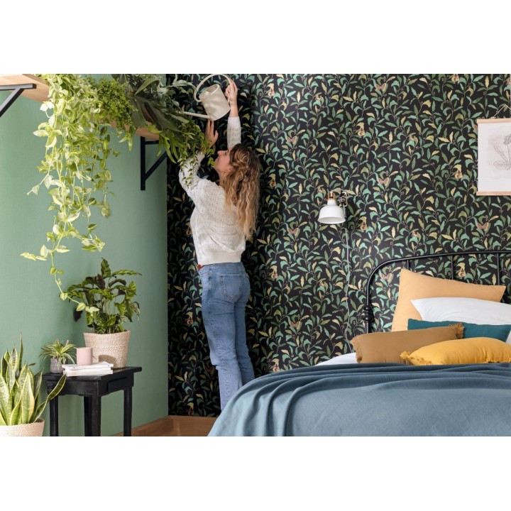 Papel pintado hojas y mariposas - Monet Country 126763