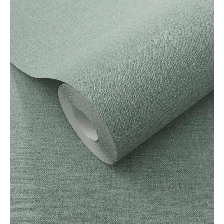 Papel pintado hilos de lino verde agua - Andine Weave 685215