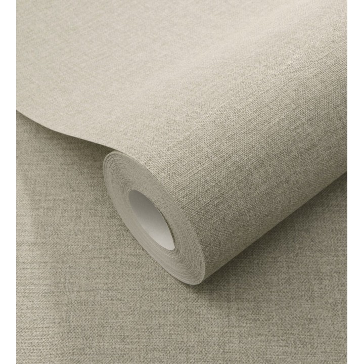 Papel pintado hilos de lino gris piedra - Andine Weave 685220
