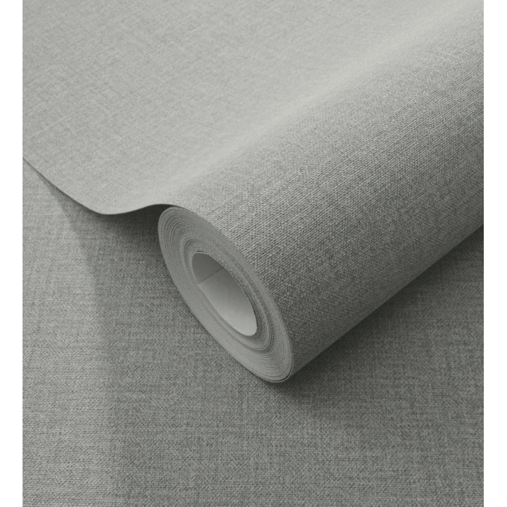 Papel pintado hilos de lino gris plomo - Andine Weave 685222