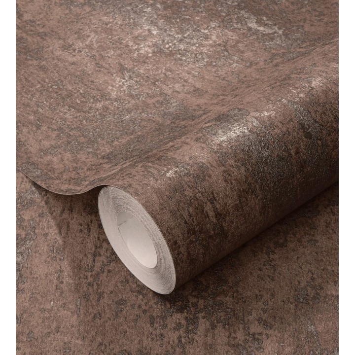 Papel pintado mineral pátina metálica cobre - Calgary Steel 685227