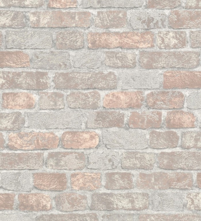 Papel pintado muro de ladrillos en relieve y tacto arenoso - Salem Brick 685249