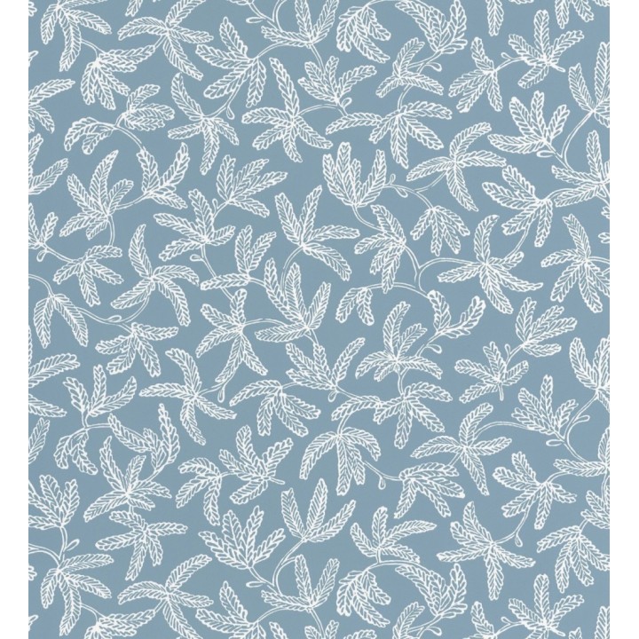 Papel pintado hojas estilo nórdico azul - Nordic Country 126792