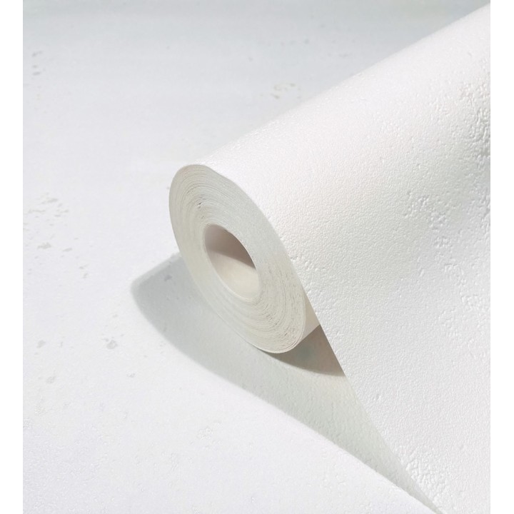 Papel pintado de hormigón estucado en relieve color blanco - Hannover 685268