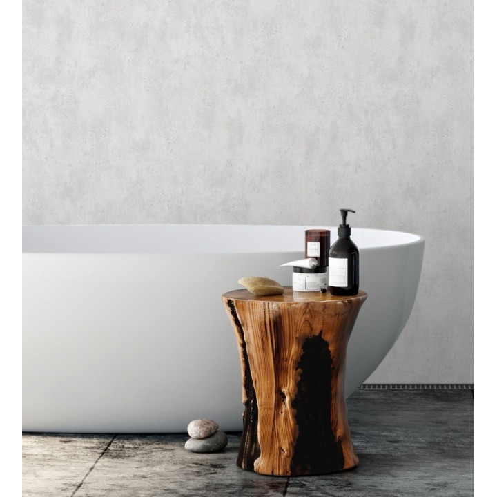 Papel pintado de hormigón estucado en relieve color gris - Hannover 685269