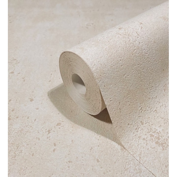 Papel pintado de hormigón estucado en relieve color arcilla clara - Hannover 685270
