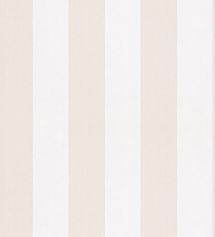 Papel pintado de rayas beige y blanca textura textil suave - Soren Stripe 685273