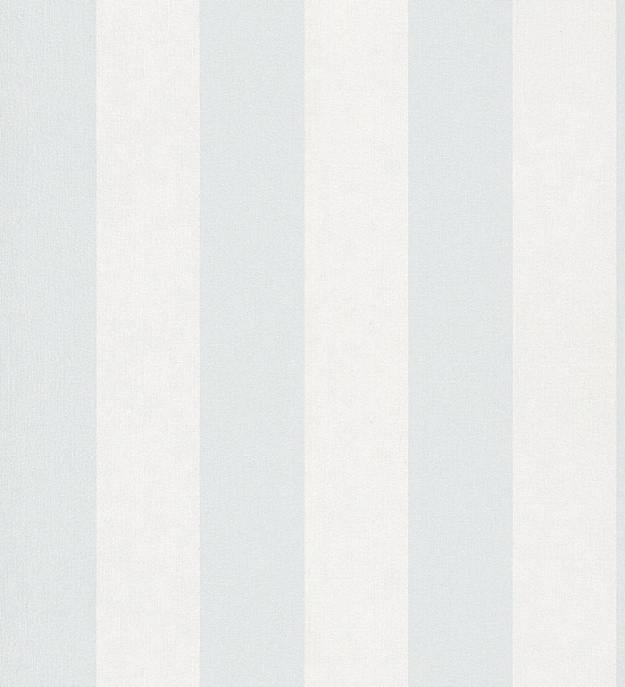 Papel pintado de rayas celeste y blanca textura textil suave - Soren Stripe 685274