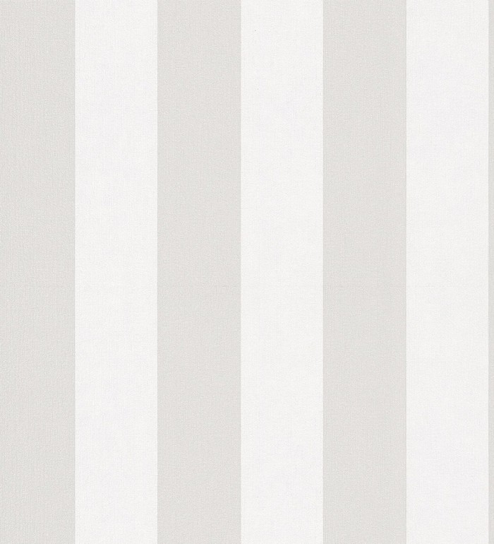 Papel pintado de rayas greige y blanca textura textil suave - Soren Stripe 685276