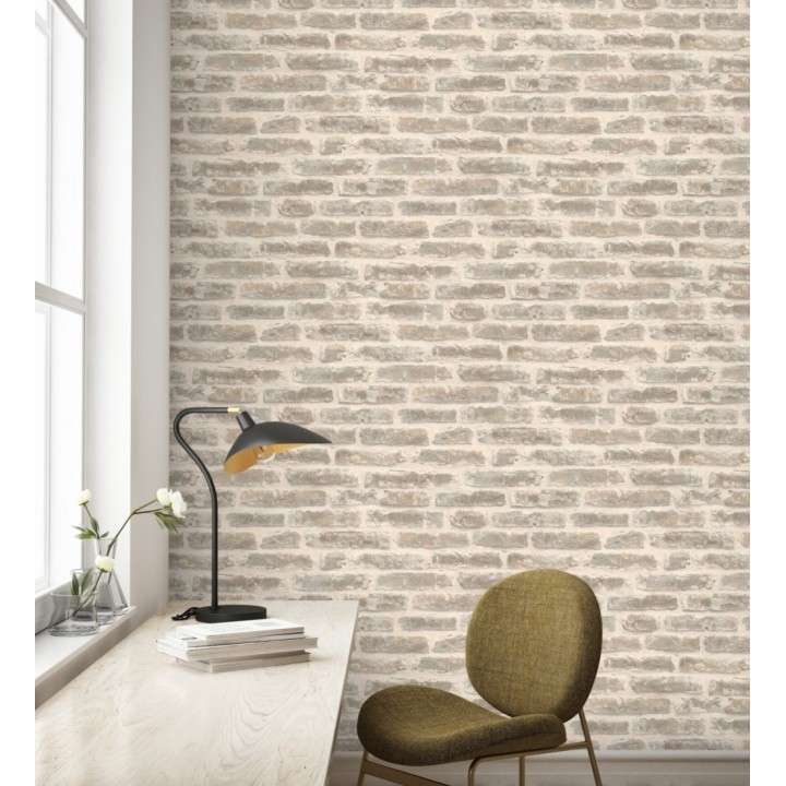 Papel pintado muro ladrillo antiguo estilo rústico loft - Montreal Brick 685278
