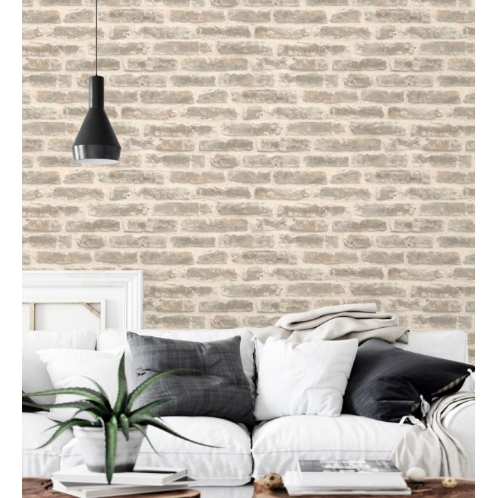 Papel pintado muro ladrillo antiguo estilo rústico loft - Montreal Brick 685278