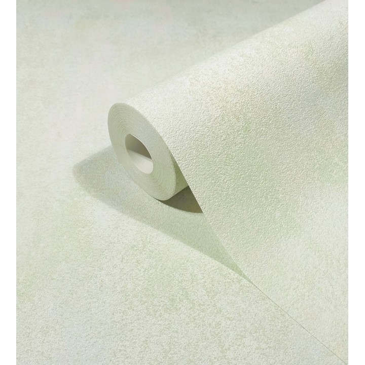 Papel pintado microcemento verde salvia estilo industrial - Mercer Clay 685279