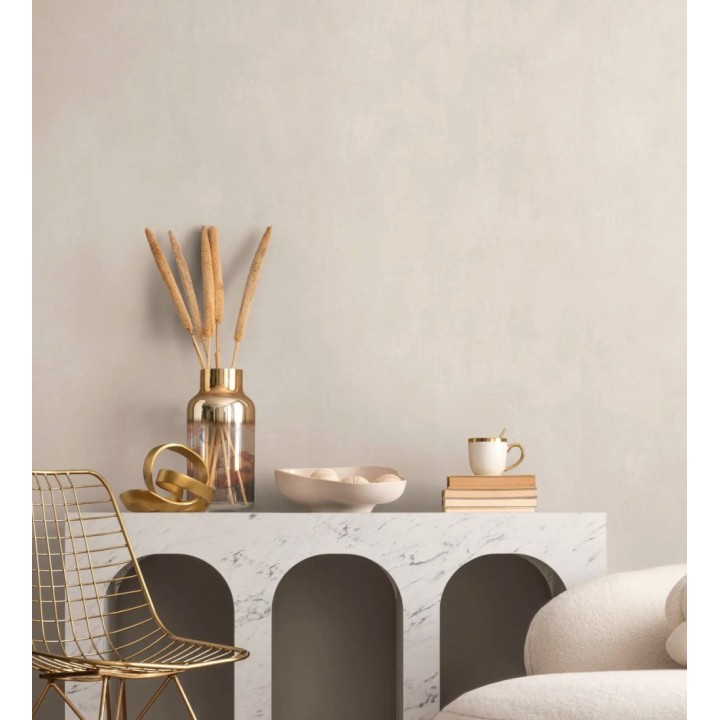 Papel pintado microcemento beige estilo industrial - Mercer Clay 685280