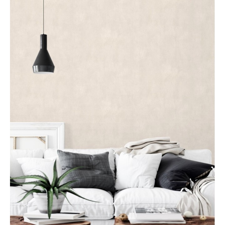 Papel pintado microcemento beige estilo industrial - Mercer Clay 685280