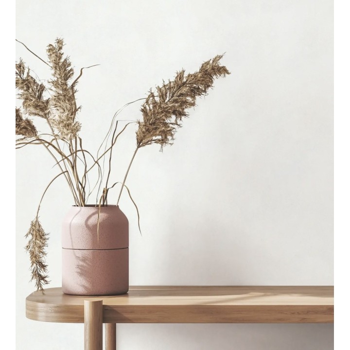 Papel pintado microcemento blanco estilo industrial - Mercer Clay 685281