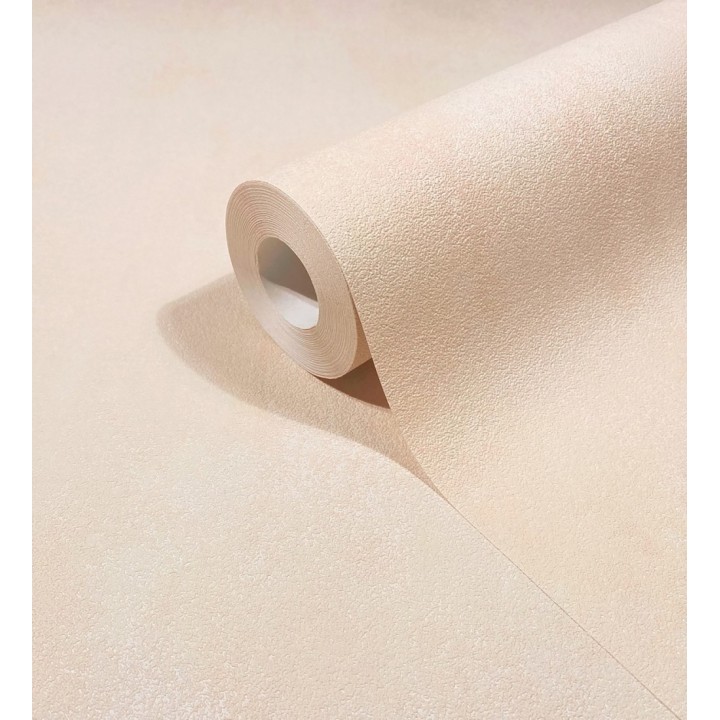 Papel pintado microcemento tono melocotón estilo industrial - Mercer Clay 685282