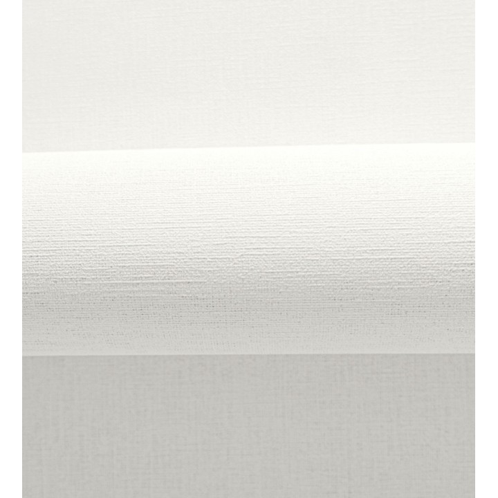 Papel pintado liso con textura lienzo pintado color blanco hueso - Brighton Porcelain 685284