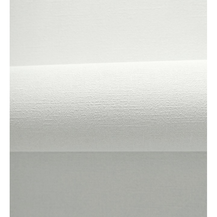 Papel pintado liso blanco nieve efecto textil hilos de lino y algodón - Raffton Shadow 685285