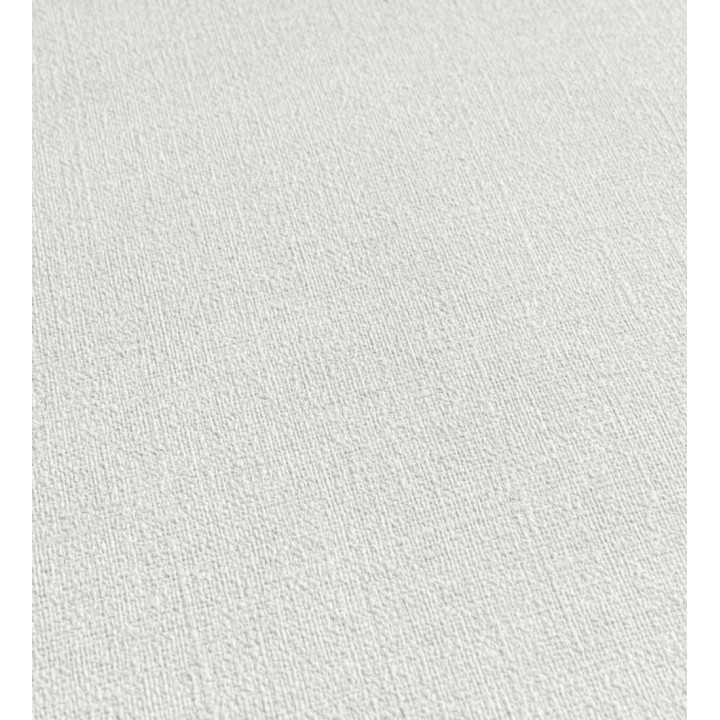 Papel pintado liso blanco nieve efecto textil hilos de lino y algodón - Raffton Shadow 685285