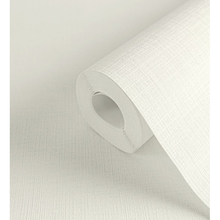 Papel pintado liso con textura lienzo pintado color marfil neutro - Brighton Porcelain 685286