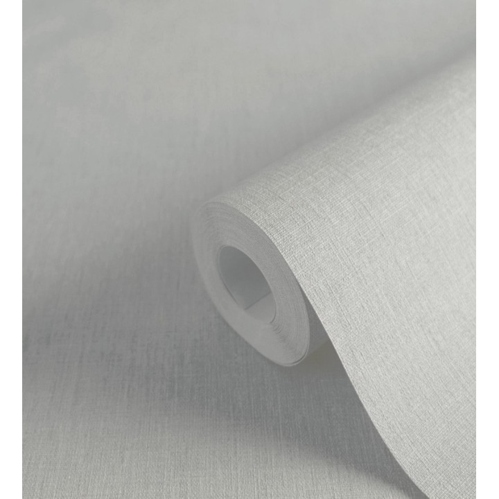 Papel pintado liso de microfibras textiles tintadas gris bruma - Melbourne Graphite 685291