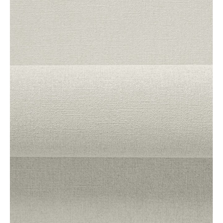 Papel pintado liso blanco pergamino efecto textil hilos de lino y algodón - Raffton Shadow 685292