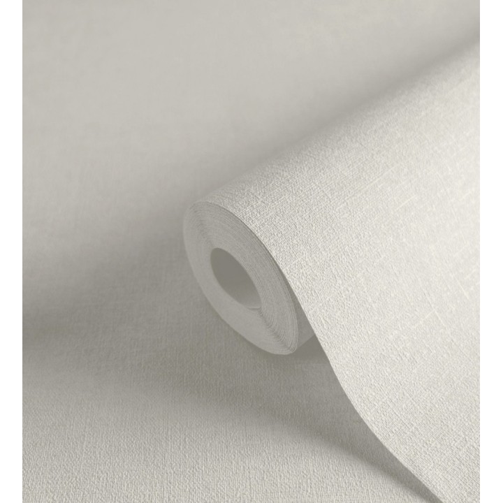 Papel pintado liso gris perla efecto textil hilos de lino y algodón - Raffton Linen 685293