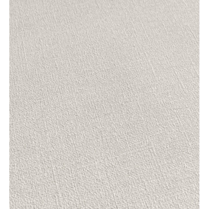 Papel pintado liso gris perla efecto textil hilos de lino y algodón - Raffton Linen 685293