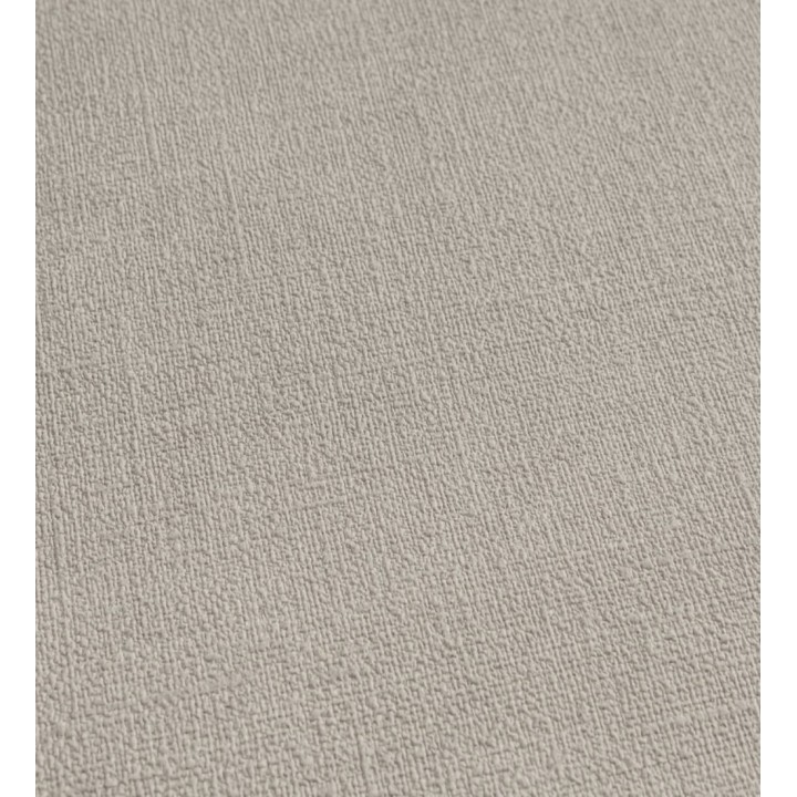 Papel pintado liso greige suave efecto textil hilos de lino y algodón - Raffton Shadow 685294