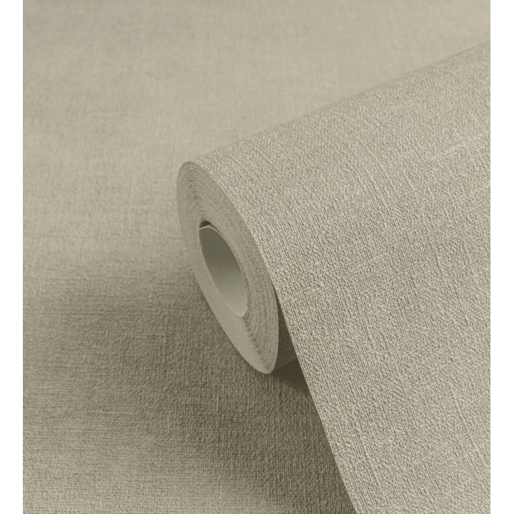 Papel pintado liso tono gris cemento efecto textil hilos de lino y algodón - Raffton Shadow 685296