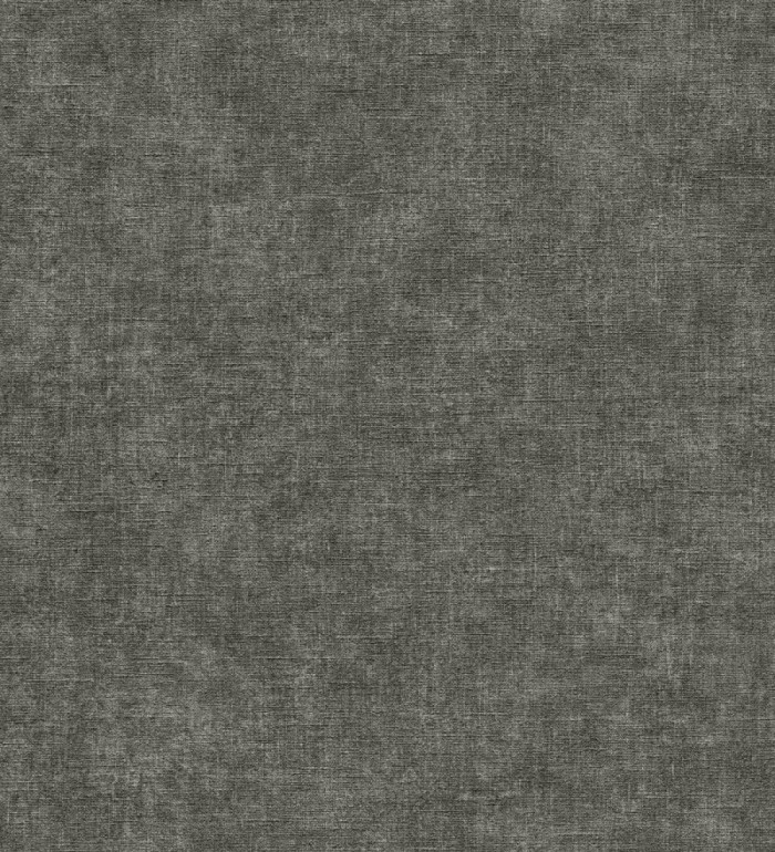Papel pintado liso gris carbón efecto textil hilos de lino y algodón - Raffton Shadow 685299