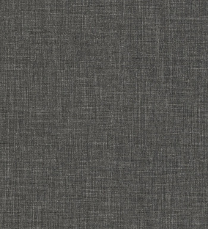 Papel pintado liso de microfibras textiles tintadas gris antracita - Melbourne Graphite 685300