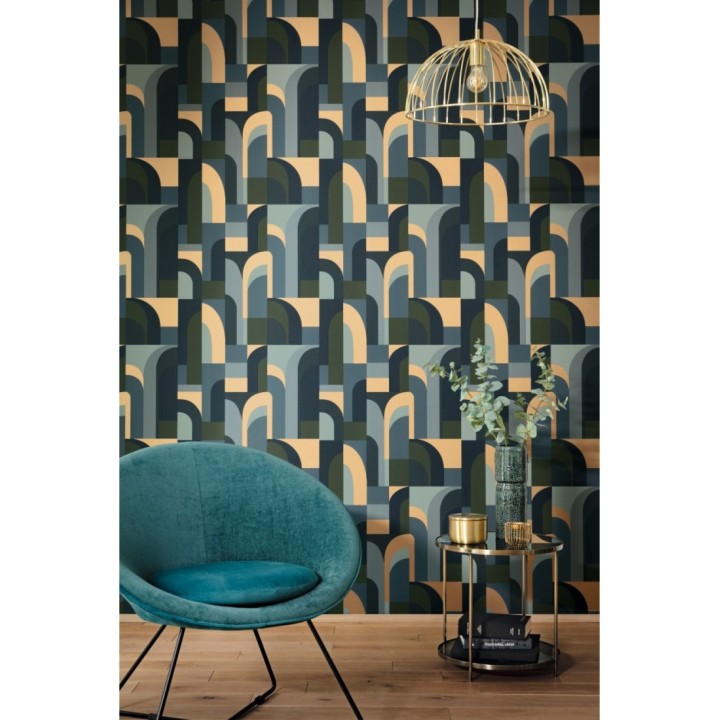 Papel pintado artístico art decó - Tokyo Gallery 126821