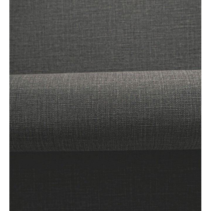 Papel pintado liso de microfibras textiles tintadas gris antracita - Melbourne Graphite 685300