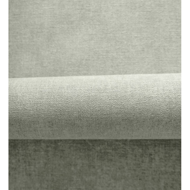 Papel pintado liso verde salvia efecto textil hilos de lino y algodón - Raffton Indigo 685302