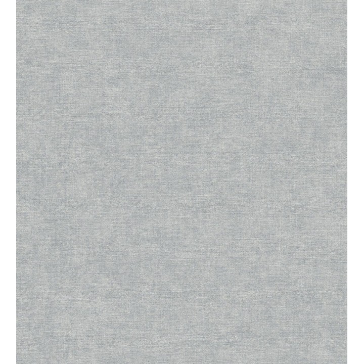 Papel pintado liso azul bruma efecto textil hilos de lino y algodón - Raffton Indigo 685303