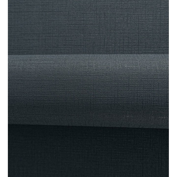 Papel pintado liso con textura lienzo pintado color gris pizarra intenso - Brighton Teal 685304