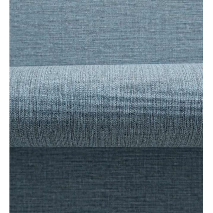 Papel pintado liso de microfibras textiles tintadas azul denim - Melbourne Colour 685306