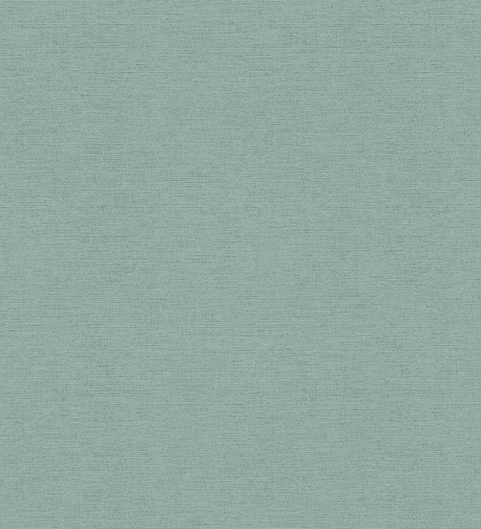 Papel pintado liso con textura lienzo pintado color verde agua - Brighton Teal 685310