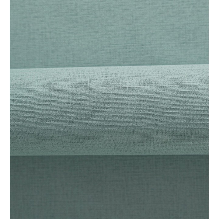Papel pintado liso con textura lienzo pintado color verde agua - Brighton Teal 685310
