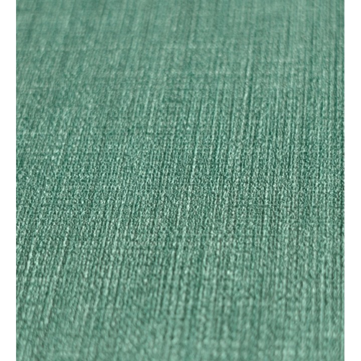 Papel pintado liso de microfibras textiles tintadas verde jade - Melbourne Colour 685312