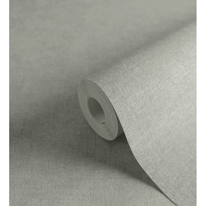 Papel pintado liso verde glaciar efecto textil hilos de lino y algodón - Raffton Indigo 685314