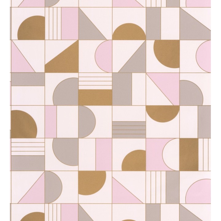 Papel pintado art decó con figuras retro - Tokyo Mosaic 126830