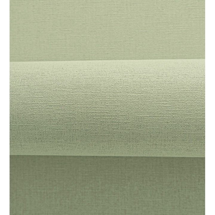 Papel pintado liso con textura lienzo pintado verde pistacho pálido - Brighton Sage 685319