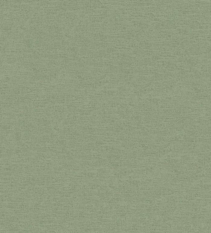 Papel pintado liso con textura lienzo pintado color verde salvia - Brighton Sage 685320