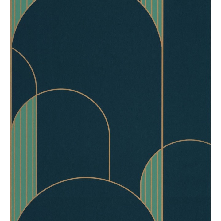 Papel pintado geométrico estilo art decó - Leiko Modern 126836