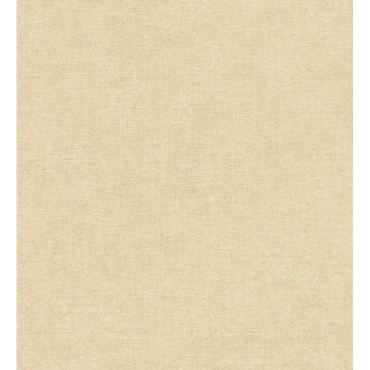 Papel pintado liso amarillo paja efecto textil hilos de lino y algodón - Raffton Linen 685326