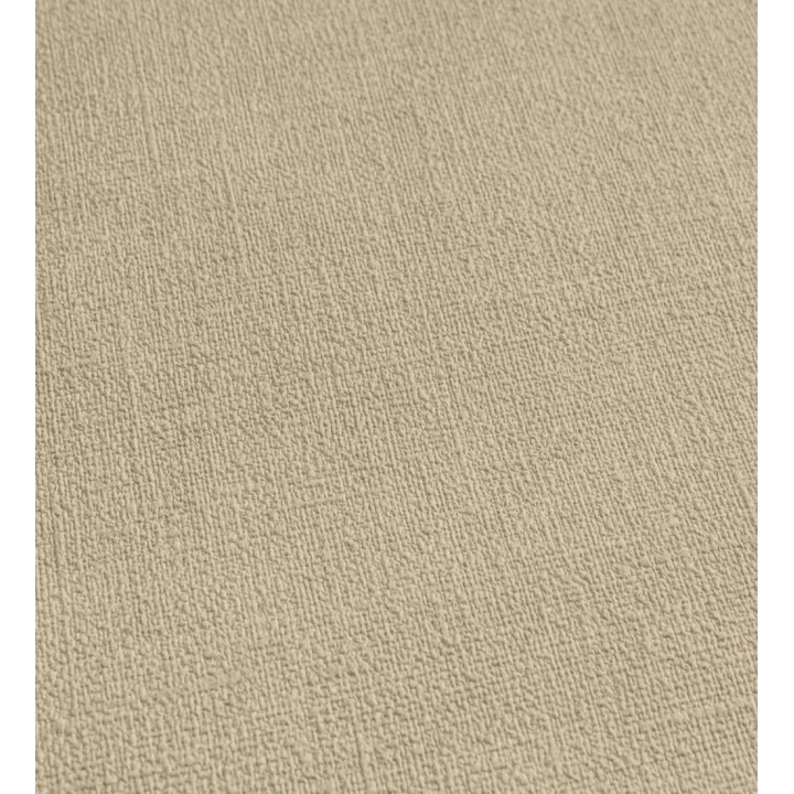 Papel pintado liso amarillo paja efecto textil hilos de lino y algodón - Raffton Linen 685326